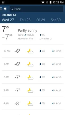 MSN Weather - Forecast and Maps android App screenshot 1